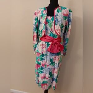 Formal Vintage Floral Dress